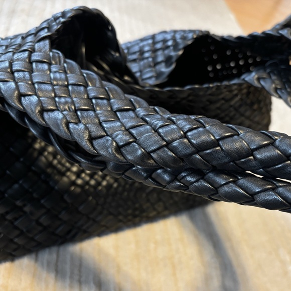 FALOR - Woven Italian Leather Tote - Picture 5 of 11